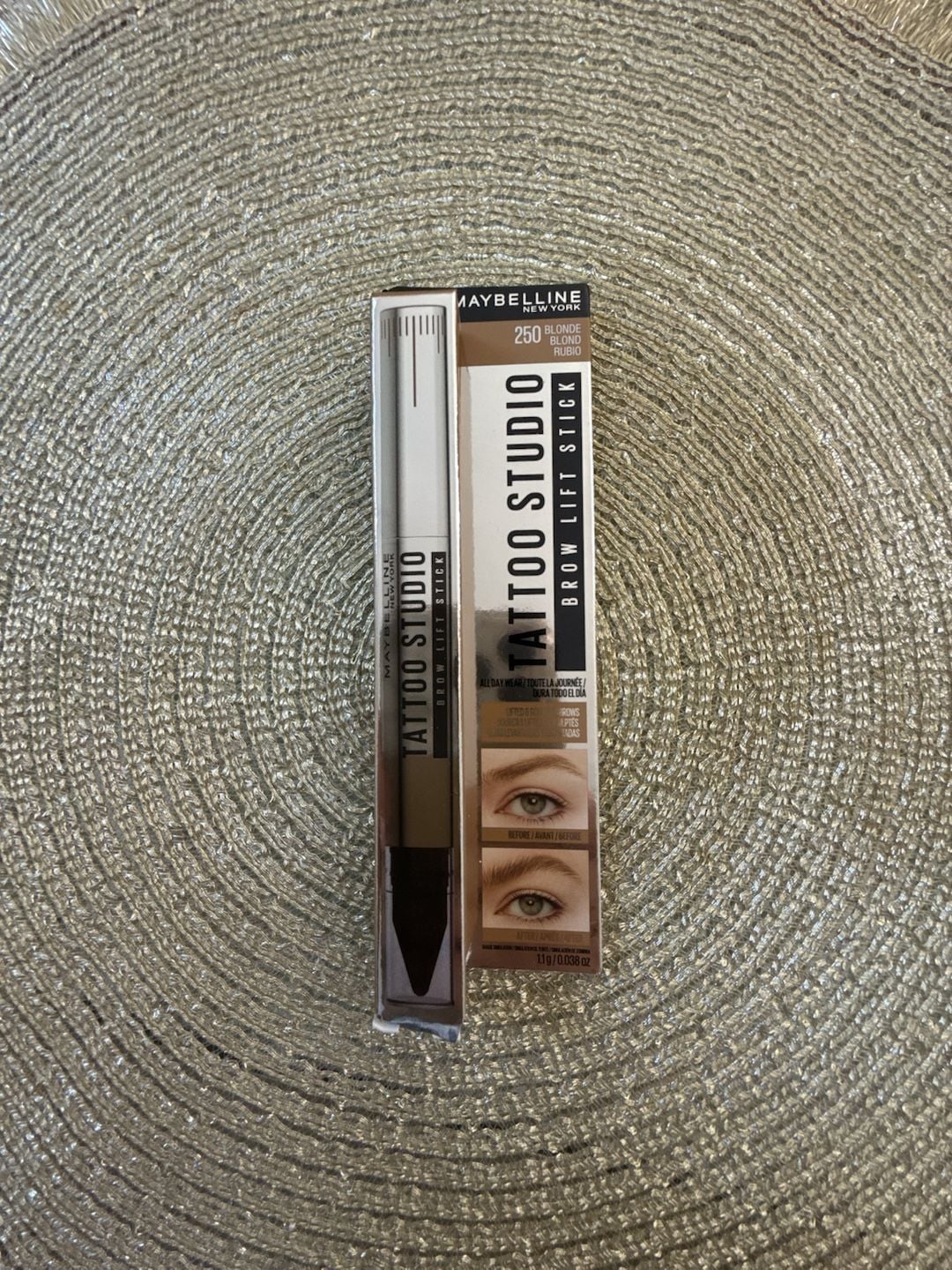 Maybelline Tattoo Studio Brow Lift Stick 250 Blonde 1