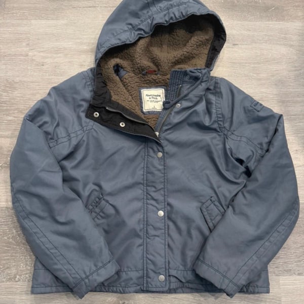 Abercrombie & Fitch Sherpa Hooded Jacket Size L