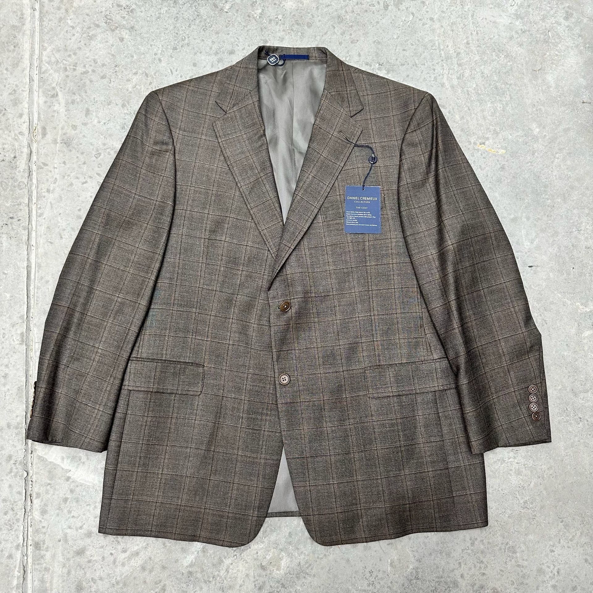 NWT Daniel Cremieux The Coat Brown - Size 46R 2