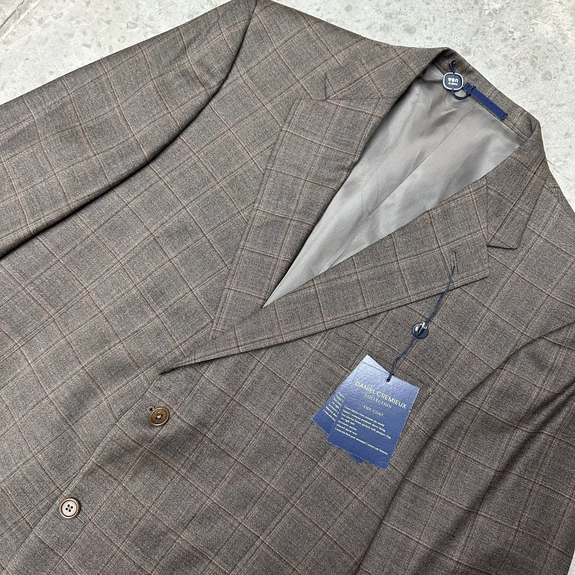NWT Daniel Cremieux The Coat Brown - Size 46R 3