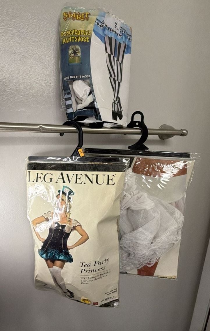 Leg Avenue Mad Hatter tea princess Costume Wmn S/M Petticoat Stocking Halloween 1