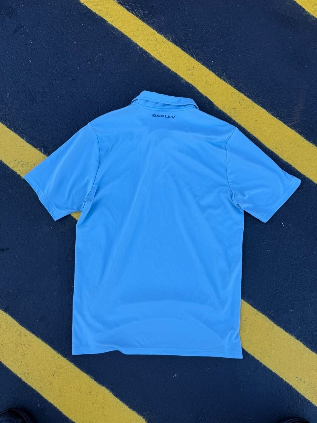Oakley Polo Shirt Blue Golf Athletic Short Sleeve 6