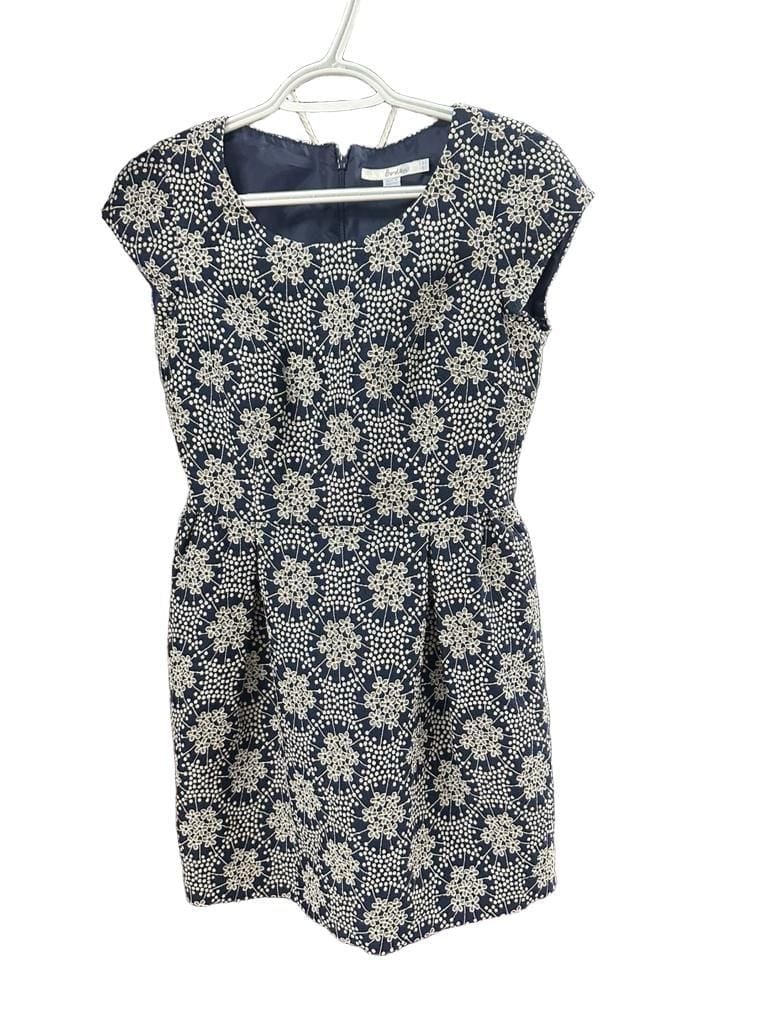 Boden Dress WH670 Blue White Floral Jacquard Mini Dress 9