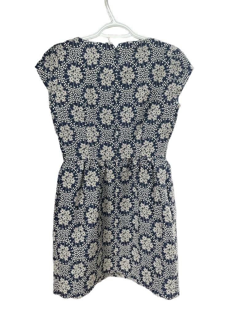 Boden Dress WH670 Blue White Floral Jacquard Mini Dress 10