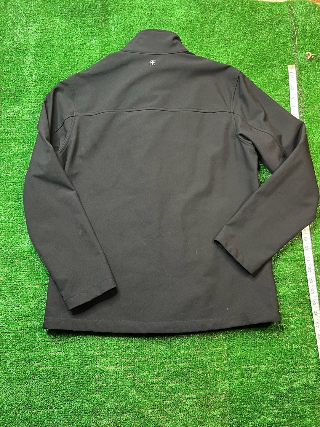 Weatherproof Vintage Soft Shell Jacket Size M Black Fleece Lined 9