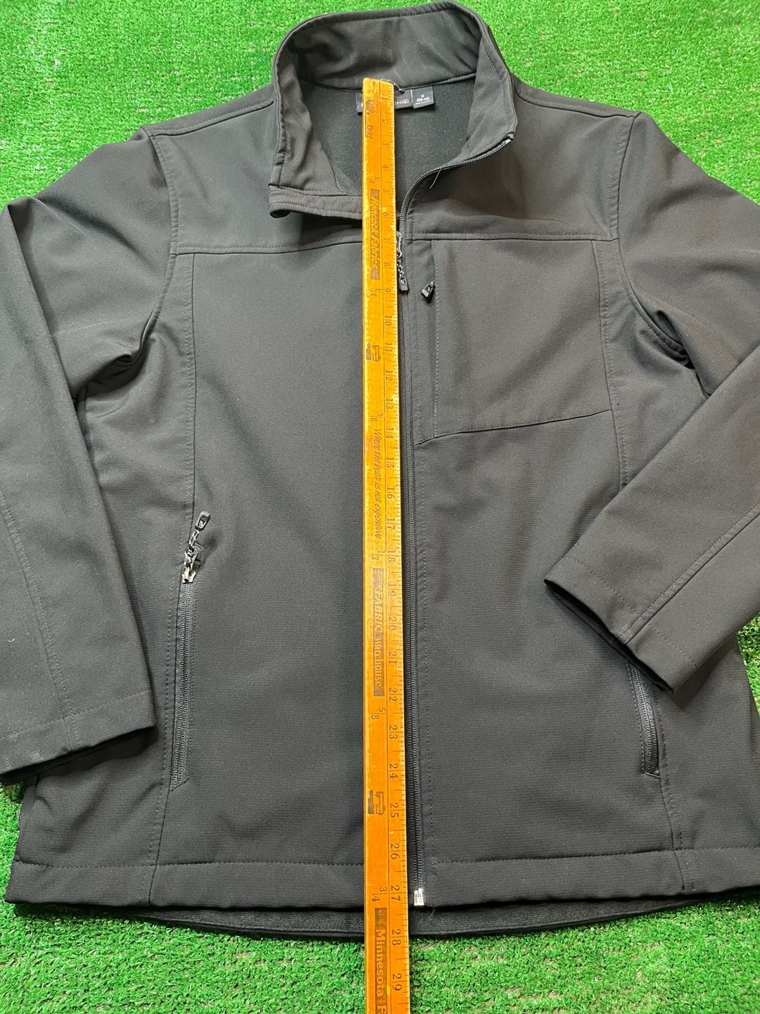 Weatherproof Vintage Soft Shell Jacket Size M Black Fleece Lined 10