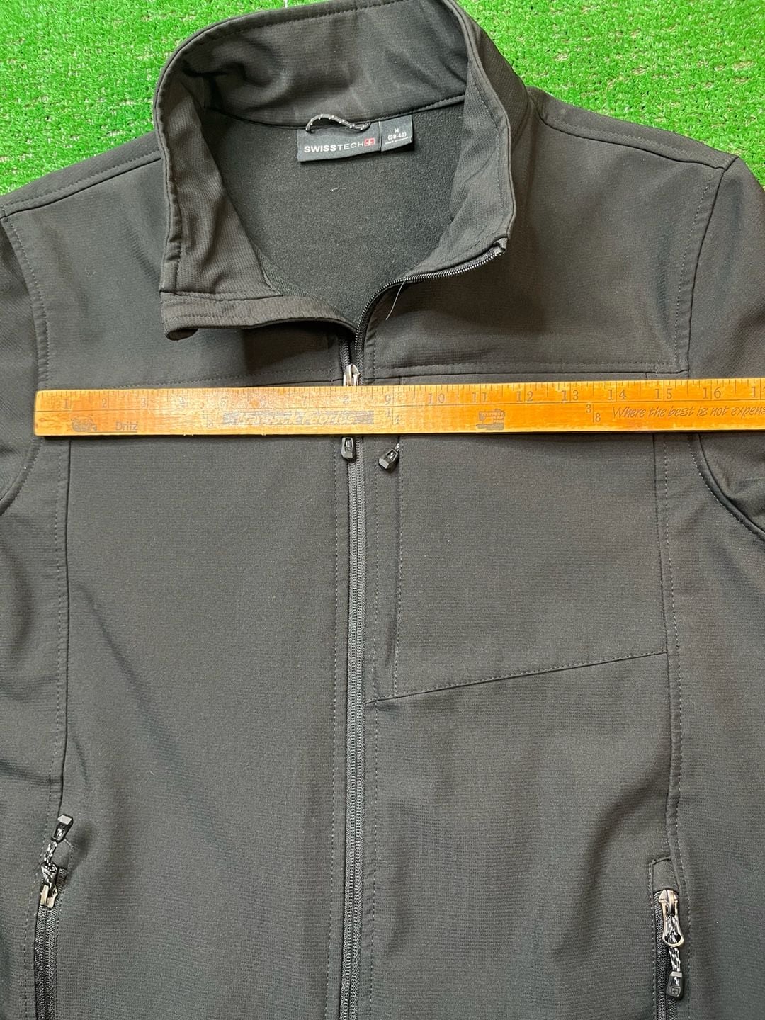 Weatherproof Vintage Soft Shell Jacket Size M Black Fleece Lined 12