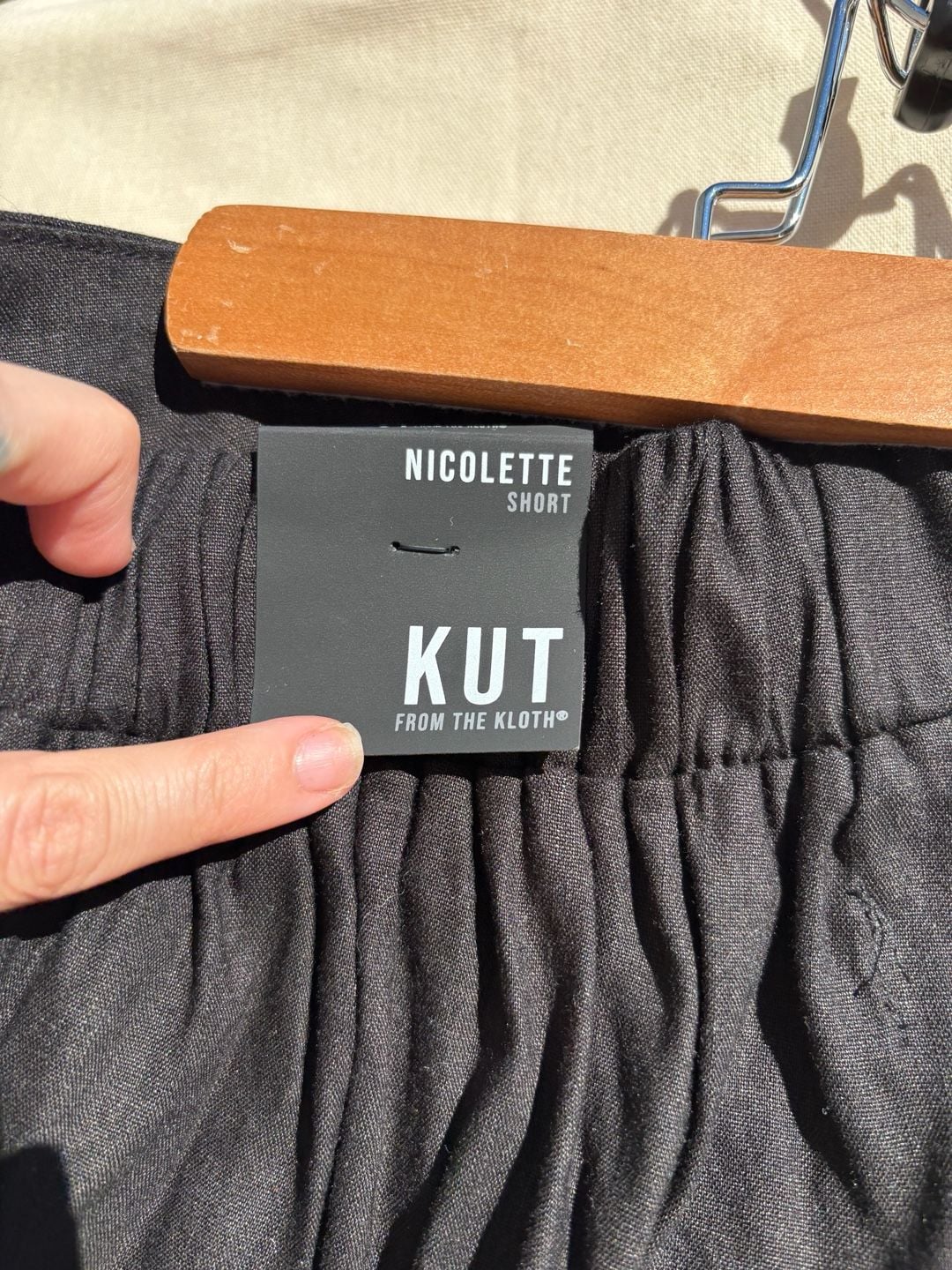 KUT from the Kloth Nicolette High Waist Linen Blend Bermuda Shorts (Women) 4