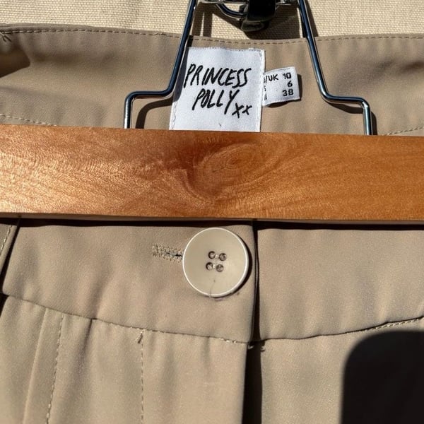 Princess Polly Khaki Pleated Pants Size 6