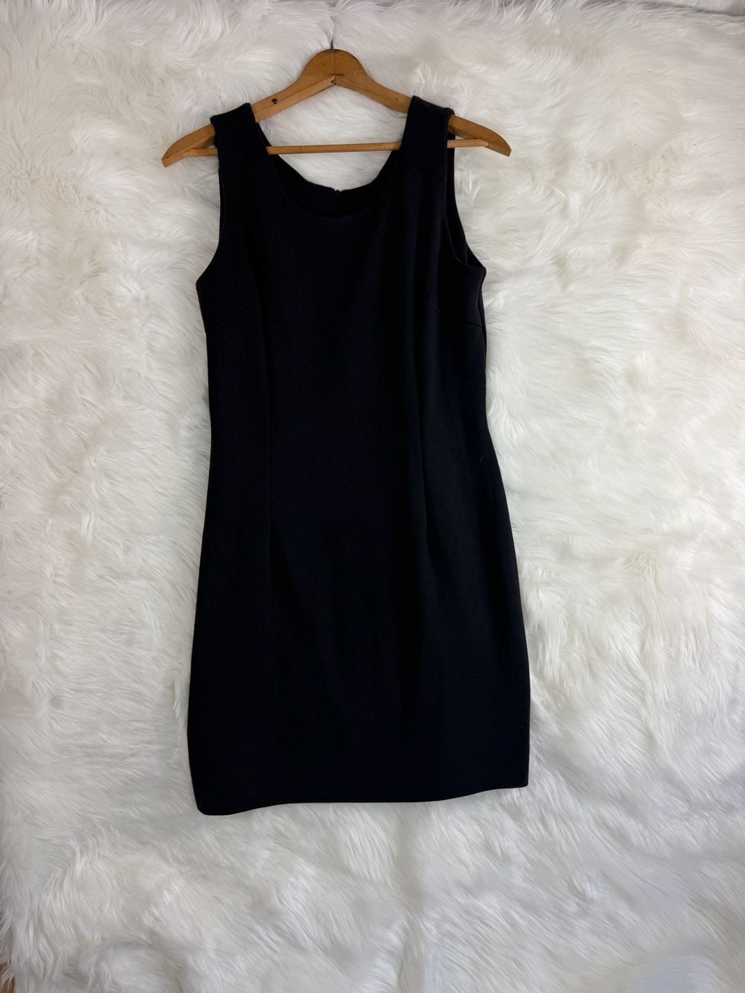 Vintage Metro Collection NY 10001 Black Sleeveless Princess Seam Sheath Dress 2