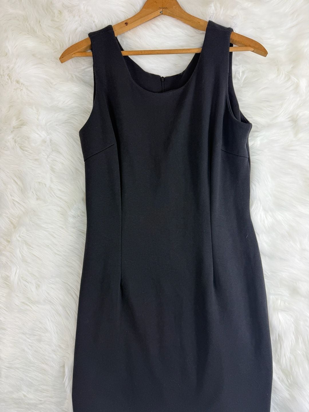 Vintage Metro Collection NY 10001 Black Sleeveless Princess Seam Sheath Dress 5