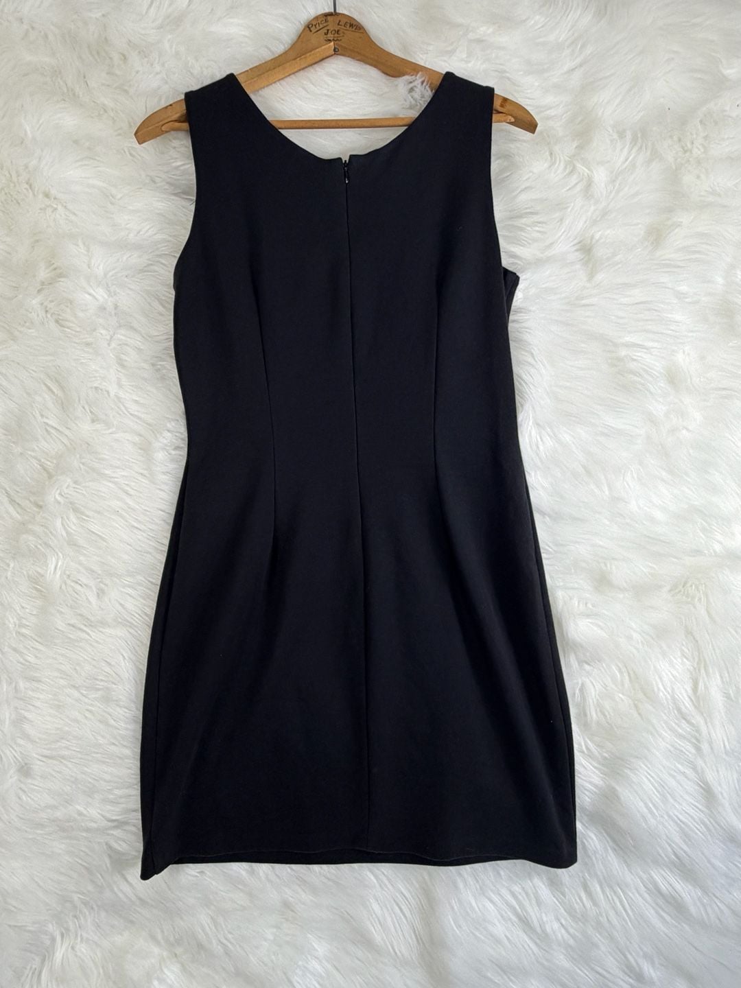 Vintage Metro Collection NY 10001 Black Sleeveless Princess Seam Sheath Dress 7