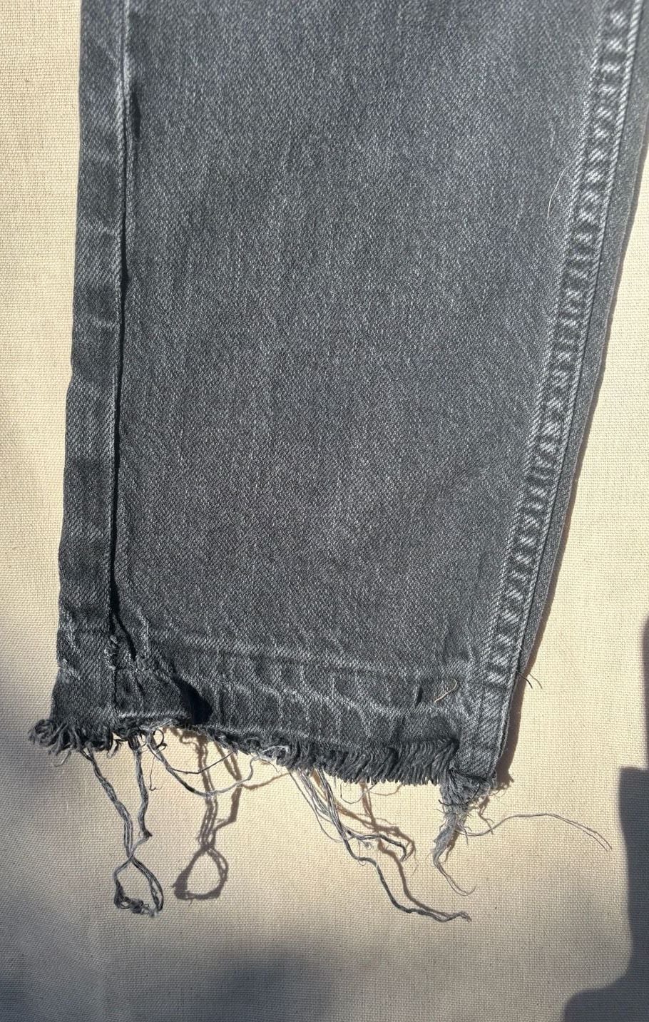 We The Free Raw Hem Faded Black Ripped Jeans Women's Size 25 7
