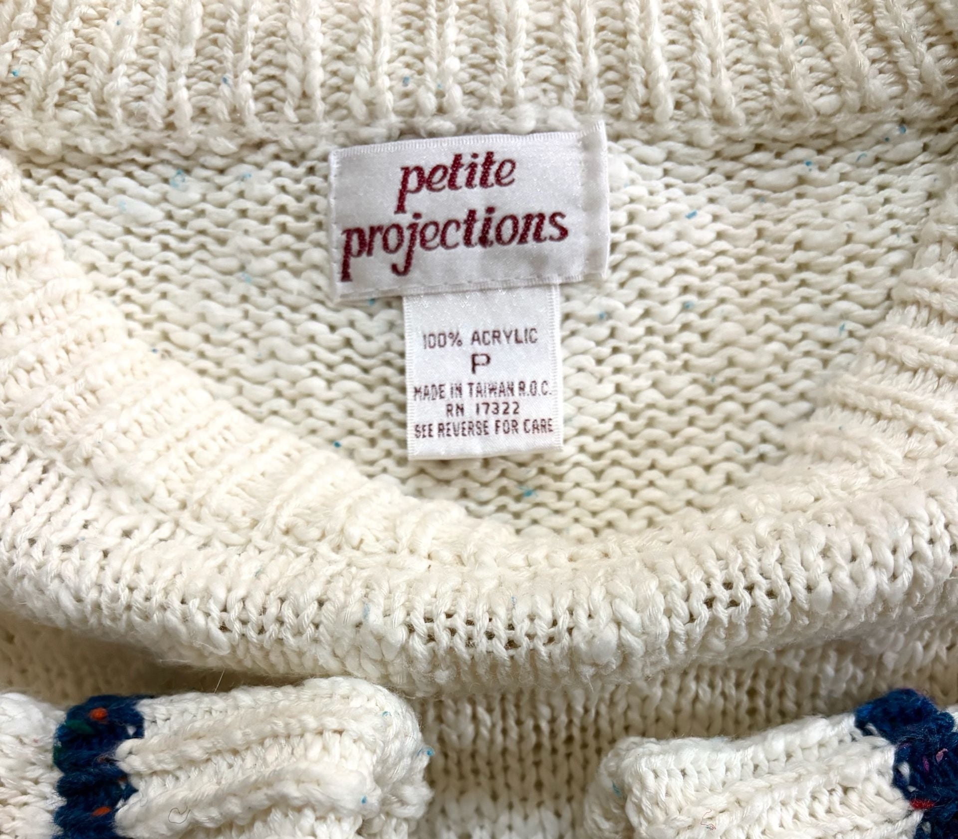 Vintage 1980s Knit Pullover Retro Sweater - Womens Small to Medium 4