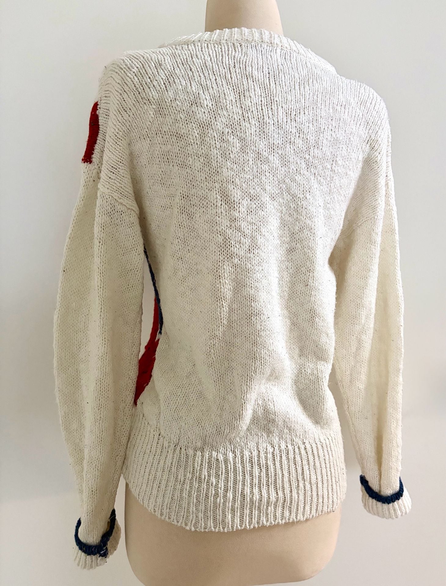 Vintage 1980s Knit Pullover Retro Sweater - Womens Small to Medium 6