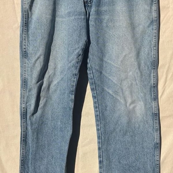 Rustler Jeans Men's Size 36X36 Blue Denim Work/Casual Medium Wash Cotton Pants