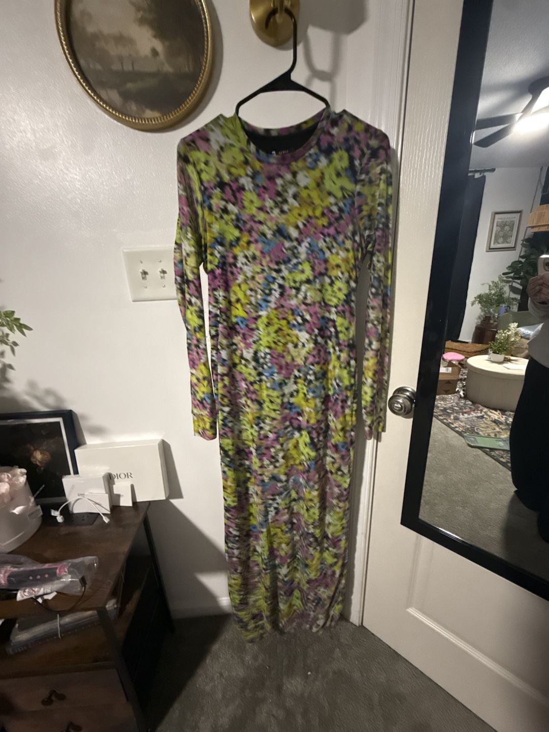 AFRM Long Sleeve Maxi Dress Floral Multi 2