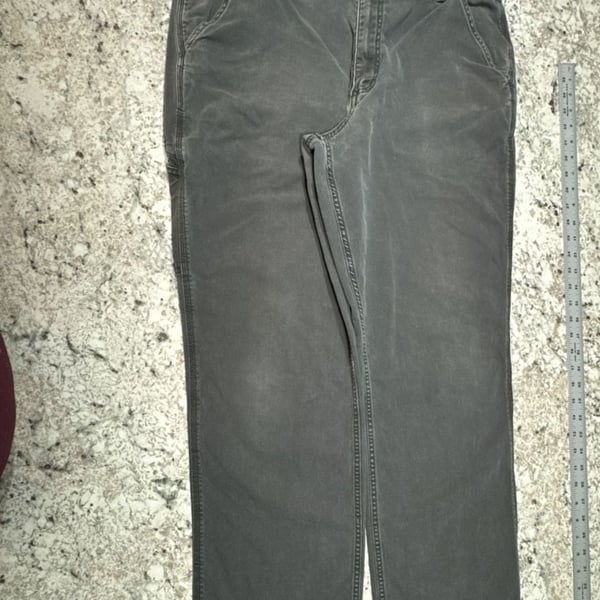 Carhartt Rigby Rugged Flex Relaxed Fit Dungaree Pants Size 38x32 Gray