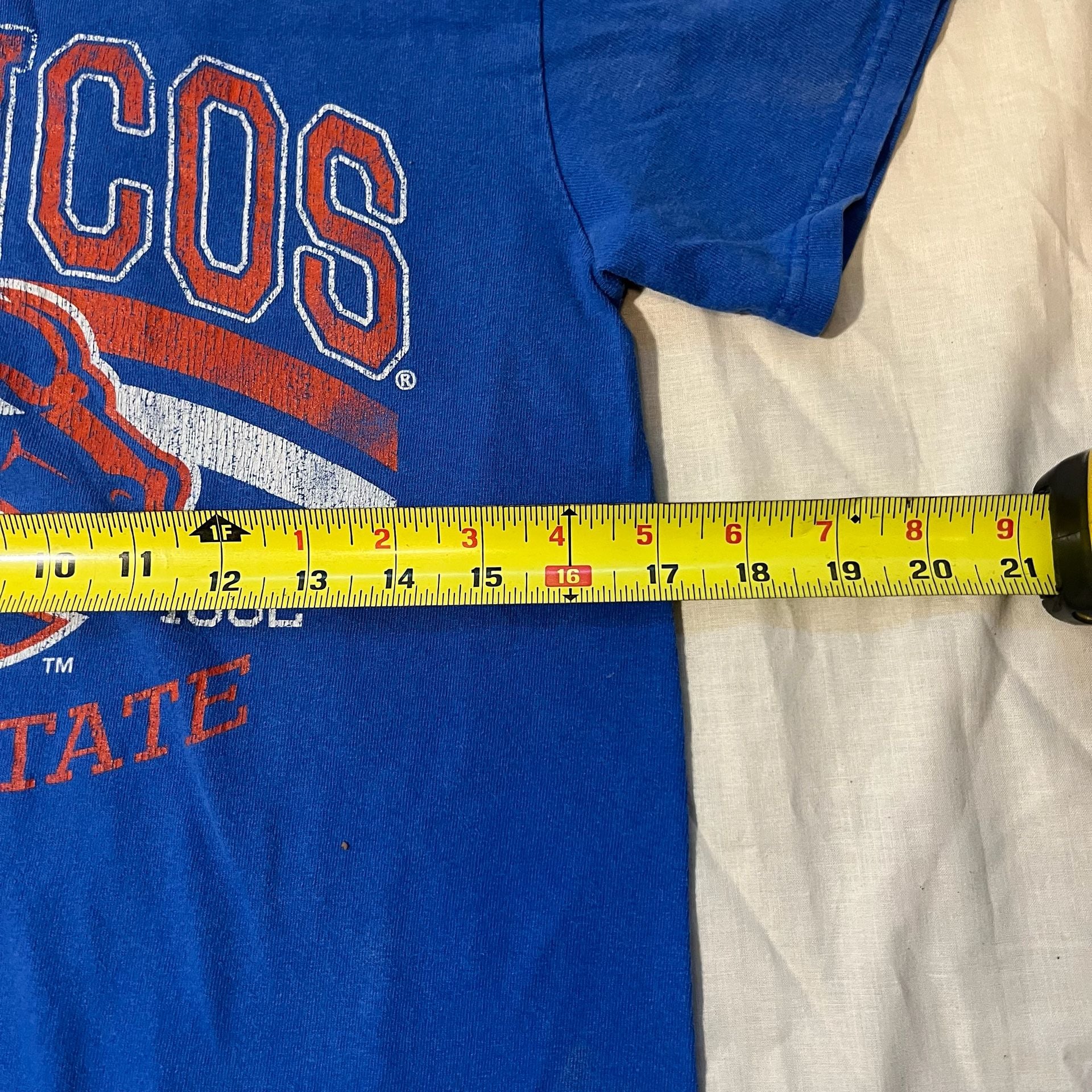 MV Sport Boise State Broncos T-Shirt Size Small Blue Graphic 7