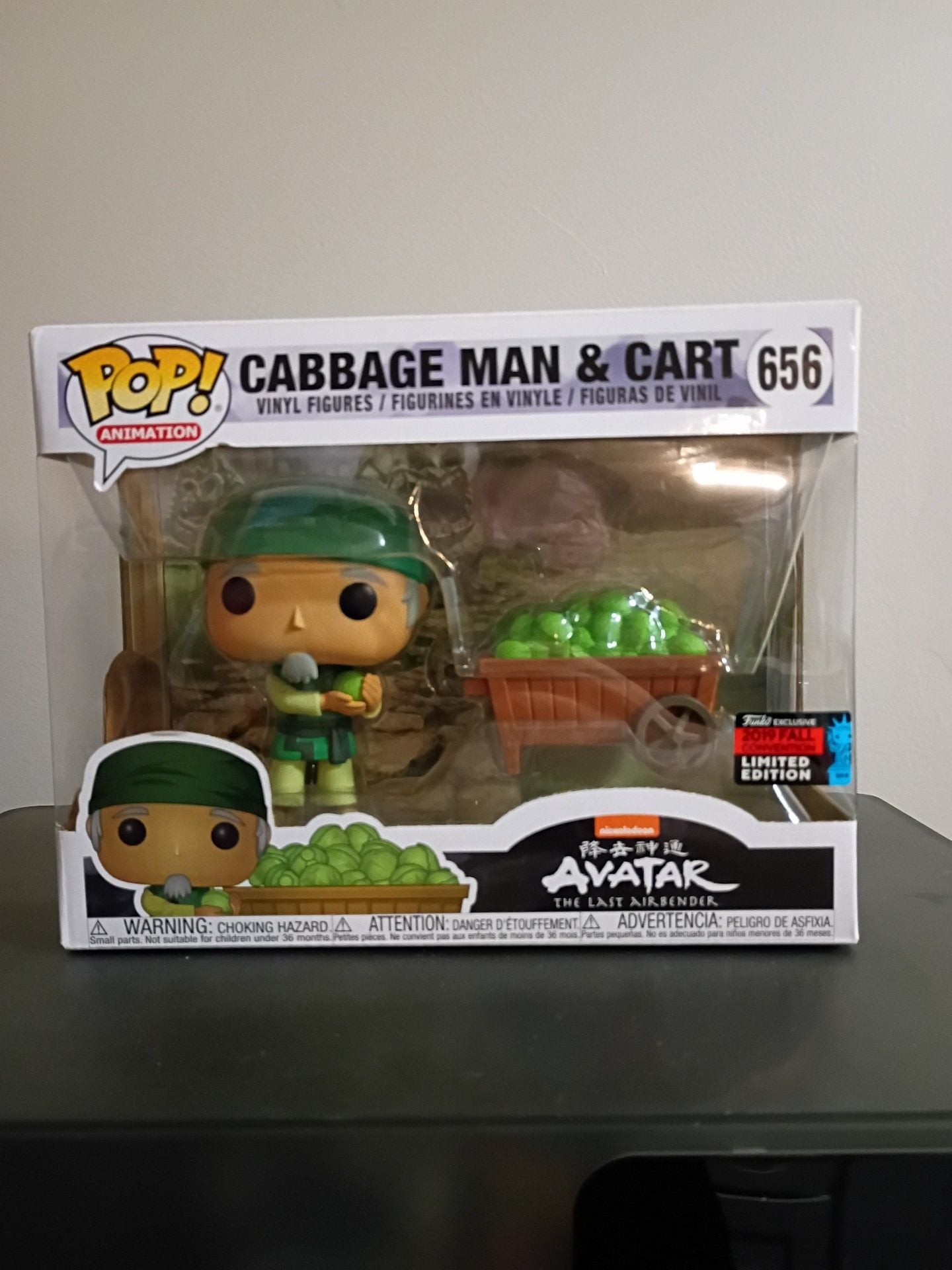 Funko Pop Animation Cabbage Man & Cart 656 Avatar 2019 Fall Convention 1