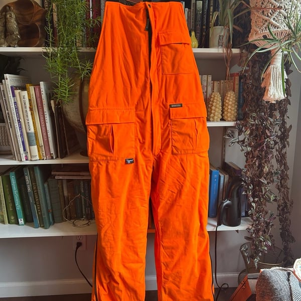 Remington Hunting Overalls Size XL(48-50) Blaze Orange Insulated Bibs