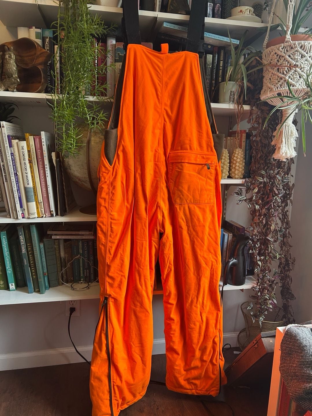 Remington Hunting Overalls Size XL(48-50) Blaze Orange Insulated Bibs 10