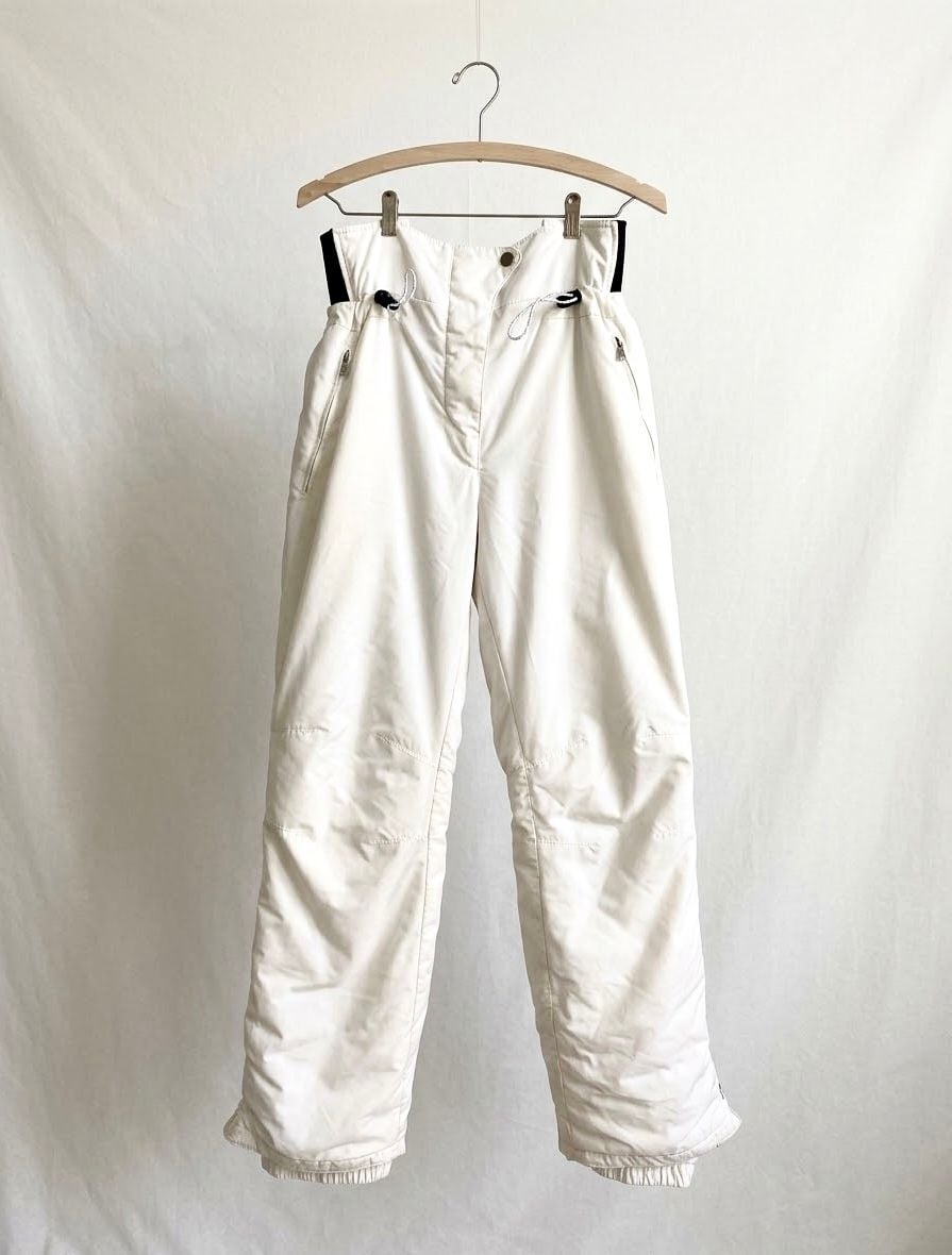 Vintage White Napapijri Ski Pants High Waisted Snow Trousers 3