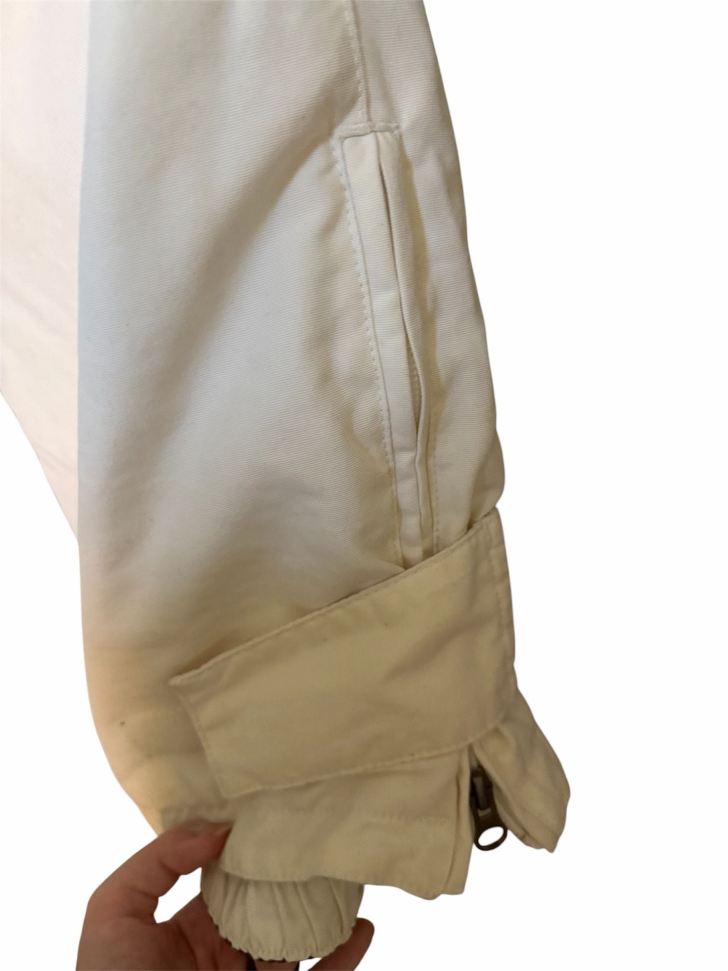 Vintage White Napapijri Ski Pants High Waisted Snow Trousers 8