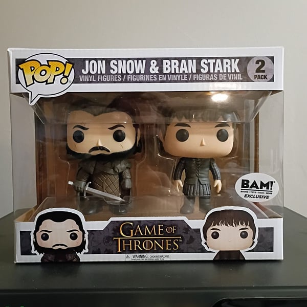 Funko Pop Game of Thrones Jon Snow & Bran Stark 2 Pack Vinyl Figures
