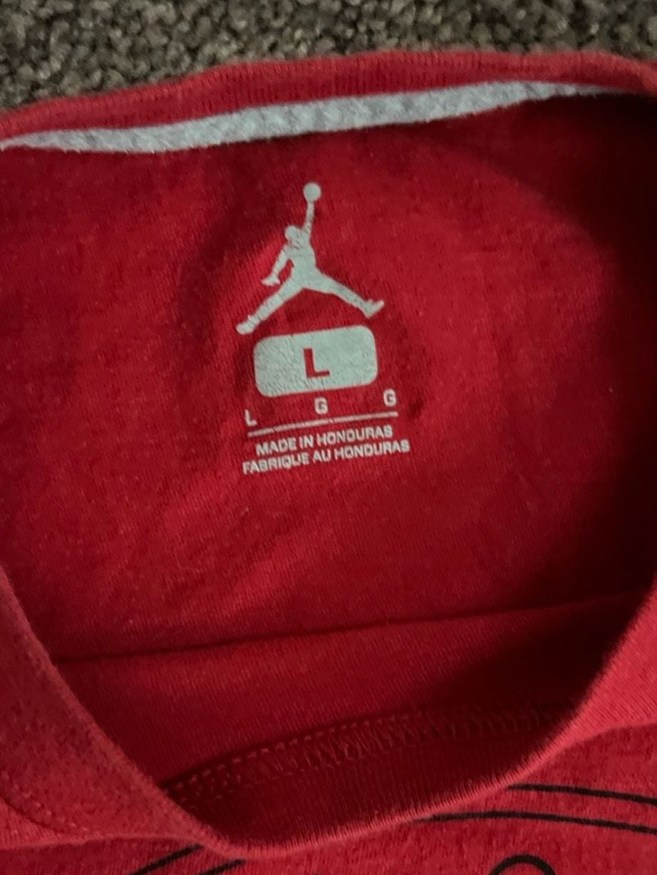 Jordan Flight Club Athletic T-Shirt Red Size L 3