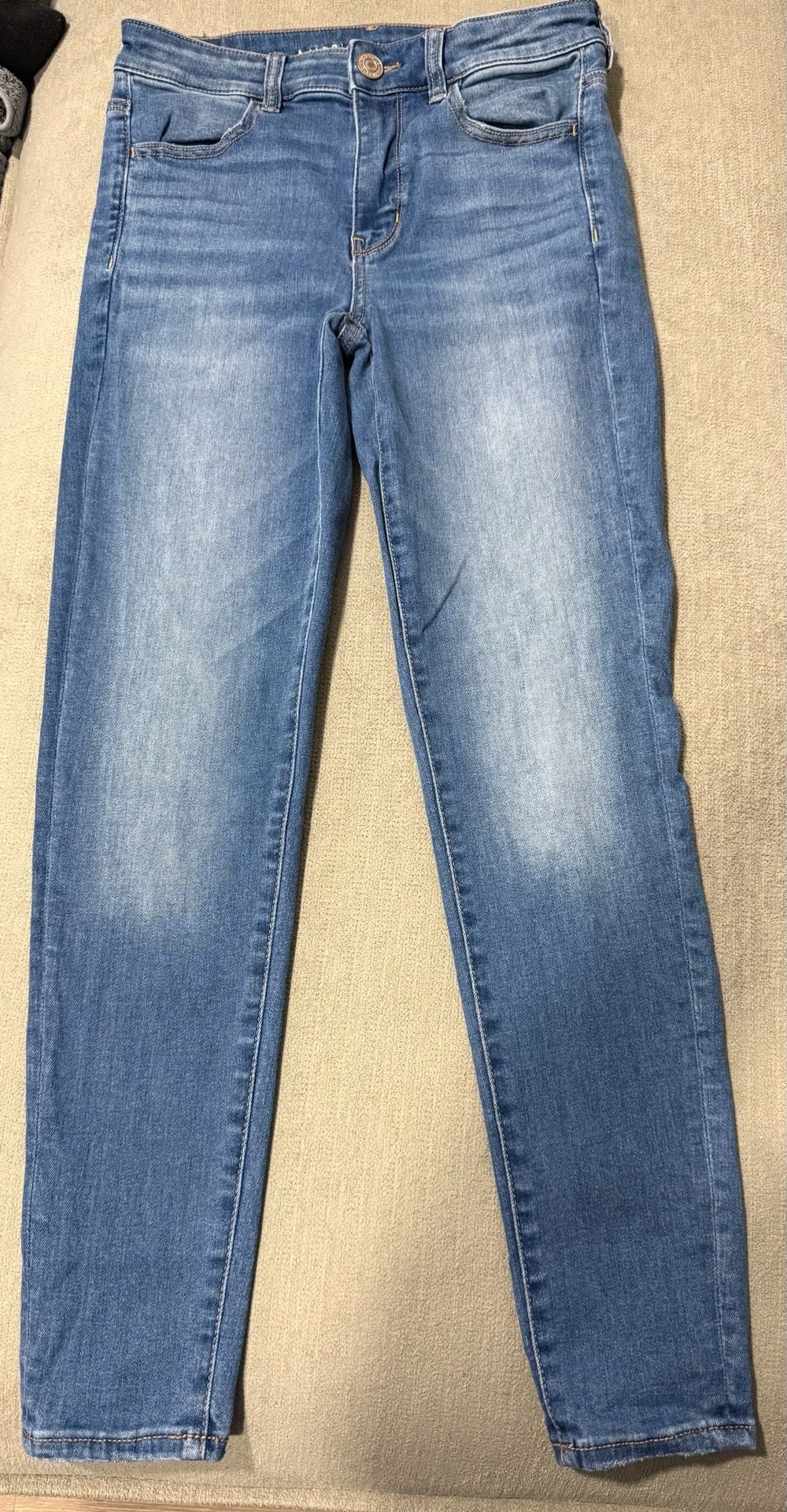 American Eagle Next Level Stretch Jeans Size 6 Short Blue Denim 2