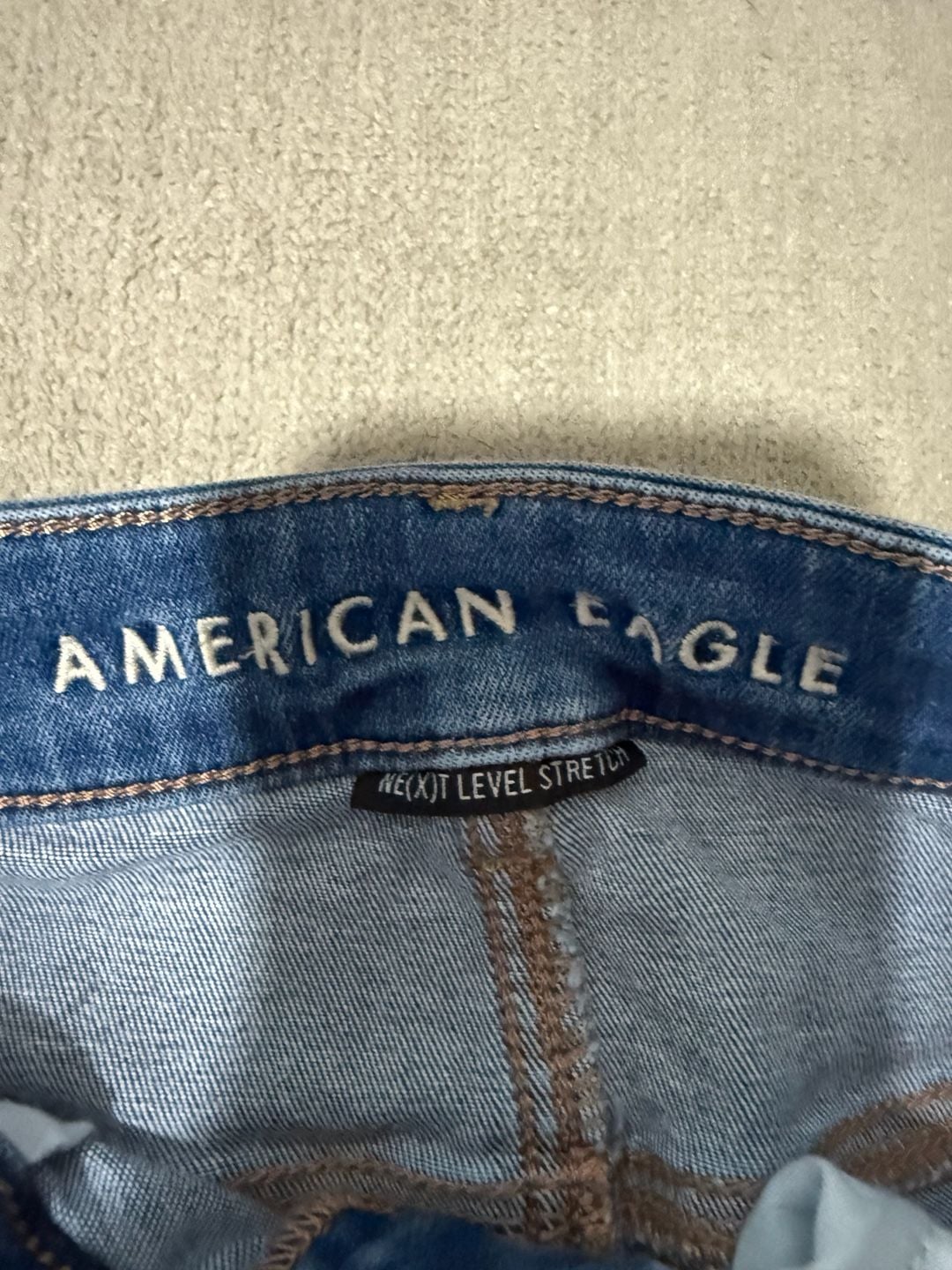 American Eagle Next Level Stretch Jeans Size 6 Short Blue Denim 3
