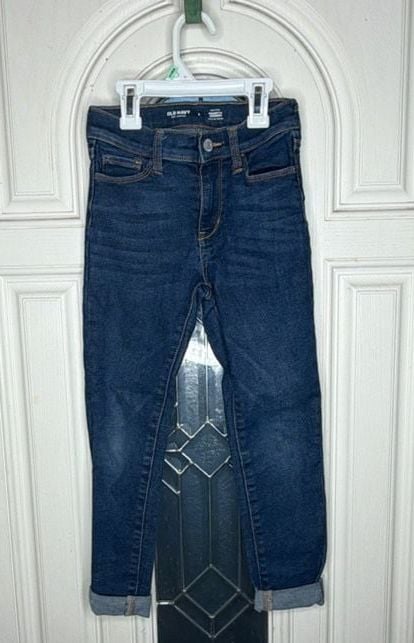 Old Navy Rockstar Jeggings Size 8 Dark Blue Denim Jeans 2
