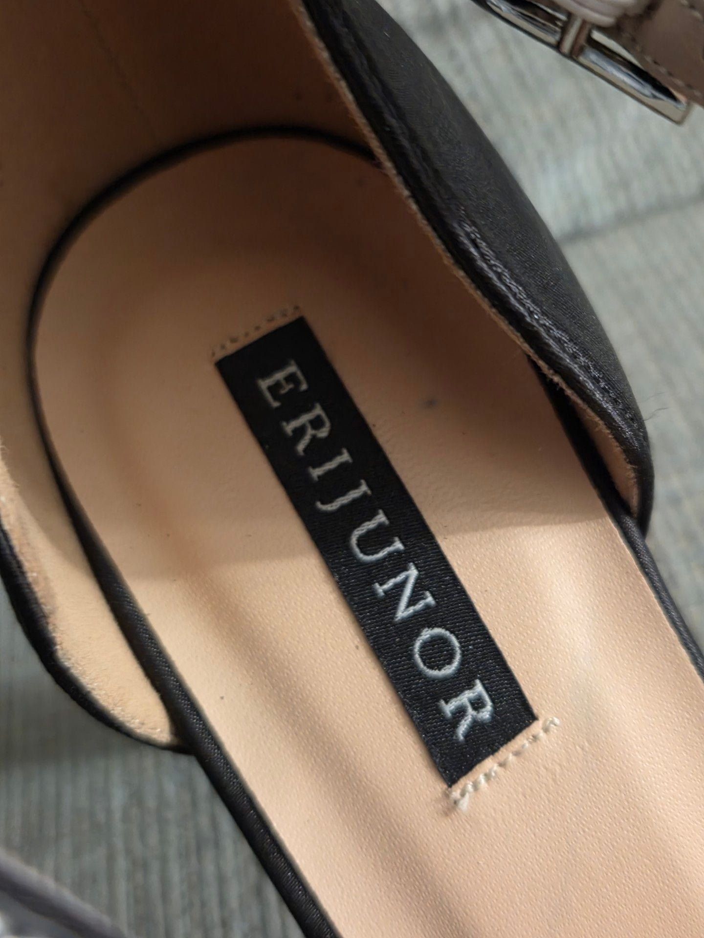 Women's Erijunor Black High Heel Dance/Prom Shoes Size 7 NWT 4