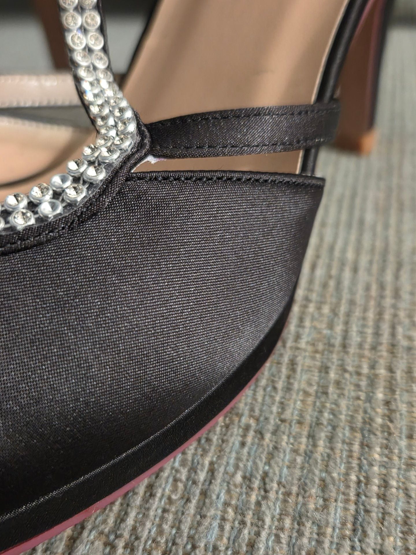 Women's Erijunor Black High Heel Dance/Prom Shoes Size 7 NWT 5