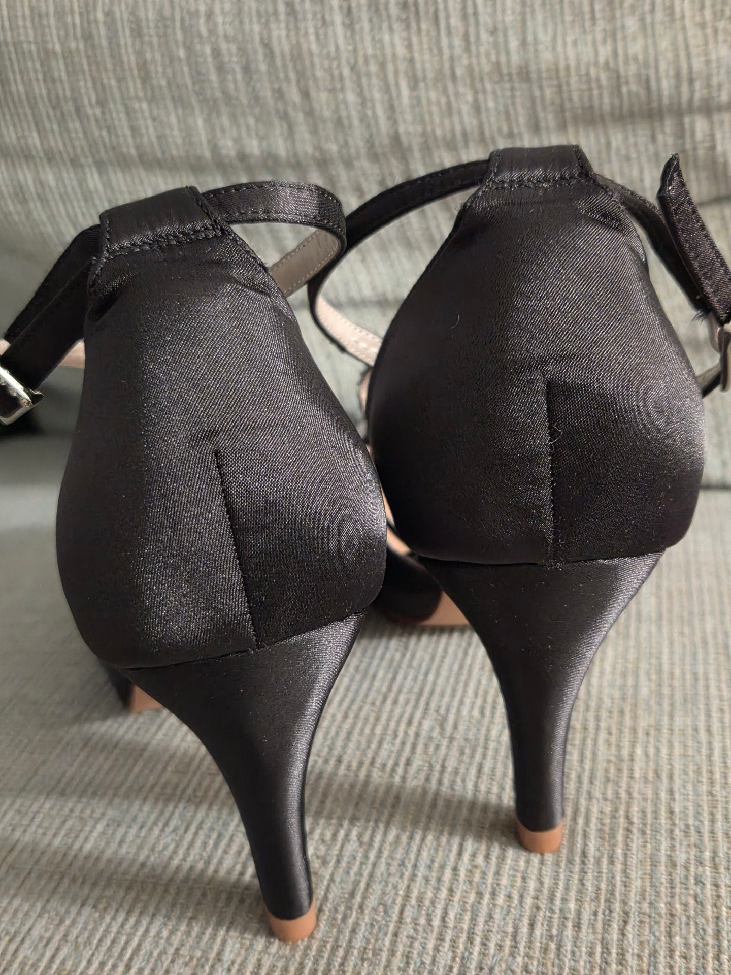 Women's Erijunor Black High Heel Dance/Prom Shoes Size 7 NWT 6