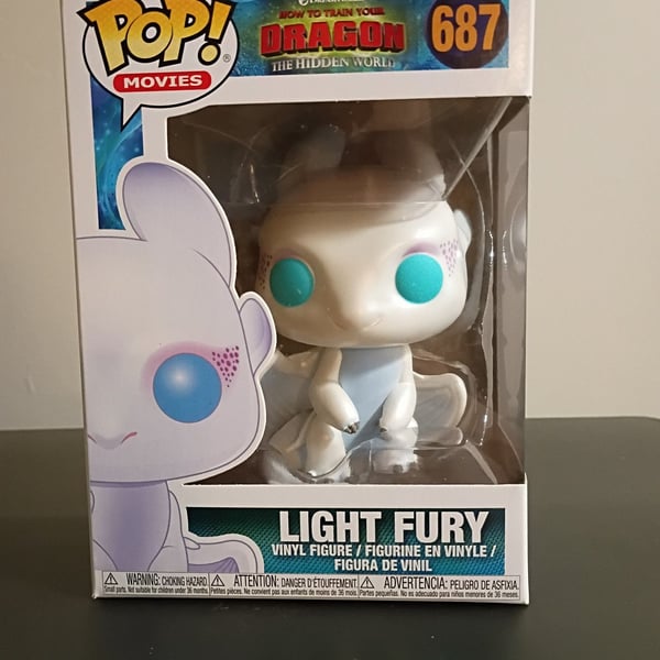 Funko Pop Movies How to Train Your Dragon Light Fury Vinyl Figure 687