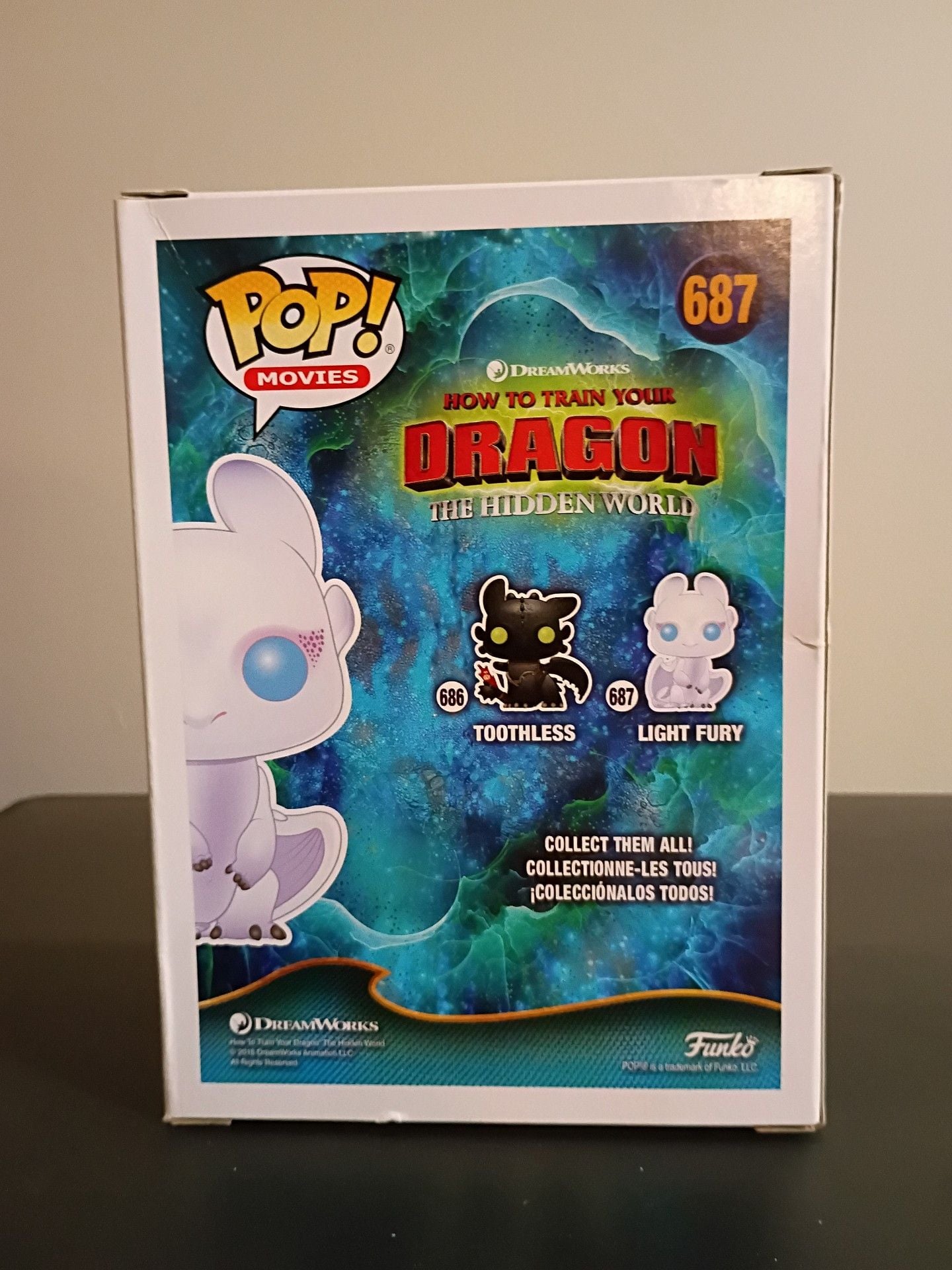 Funko Pop Movies How to Train Your Dragon Light Fury Vinyl Figure 687 3
