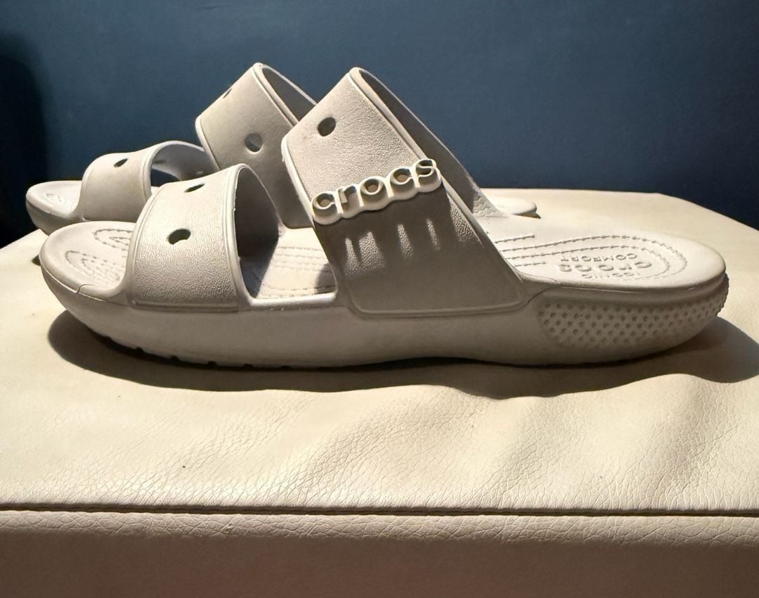 Crocs Iconic Comfort Slides Size 5M Gray 3