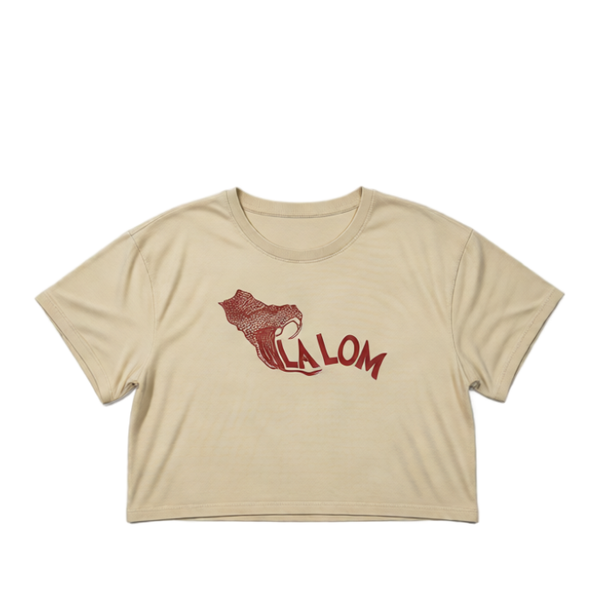 AS Colour LA LOM Snake Graphic Crop Tee Cream Large