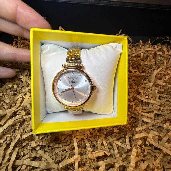 Invicta Wildflower Quartz Rose Gold Tone Analog Watch