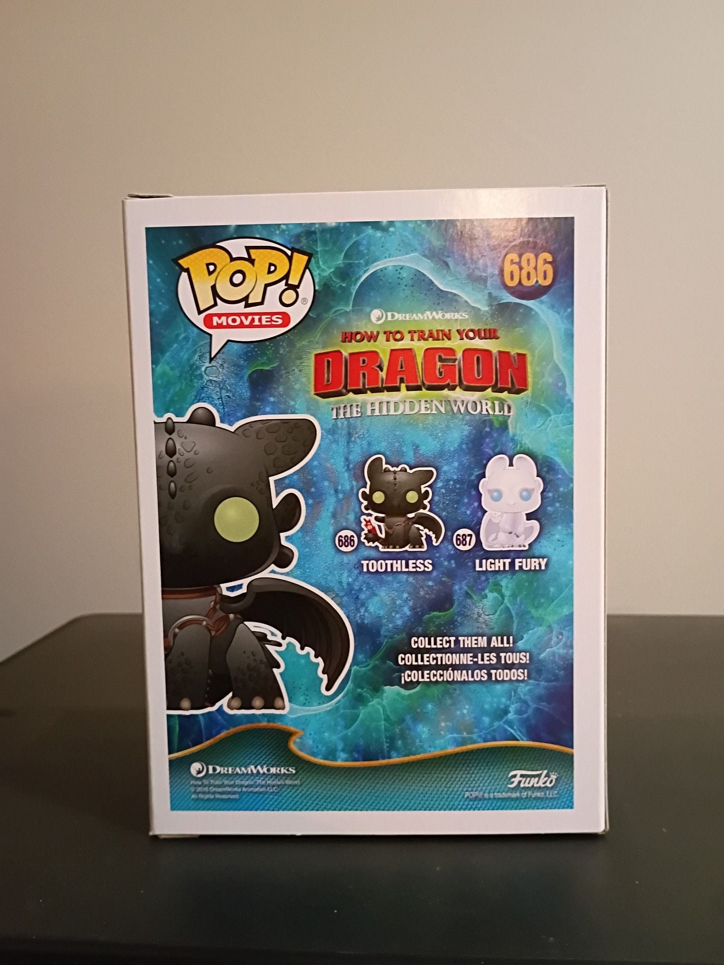 Funko Pop! Movies Toothless Vinyl Figure 686 How to Train Your Dragon 3