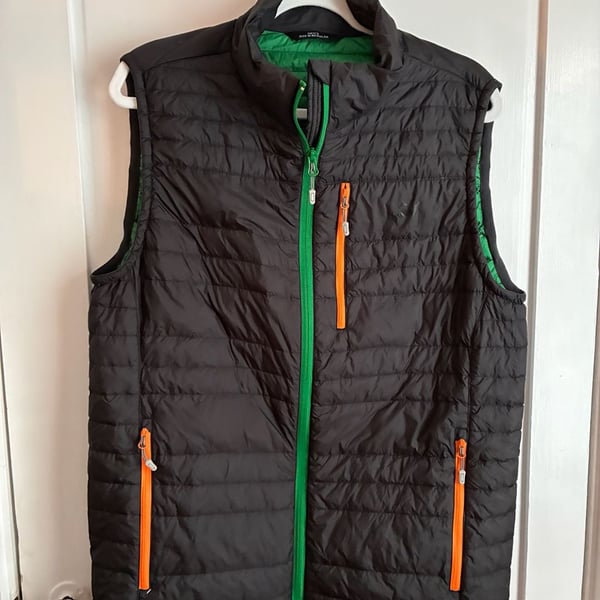 Hexa Custom Black Puffer Vest Size M 