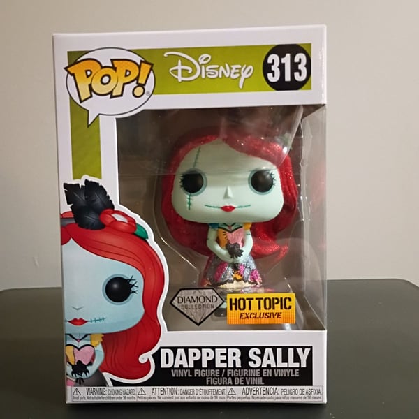 Funko POP Disney Dapper Sally 313 Diamond Collection Hot Topic Exclusive
