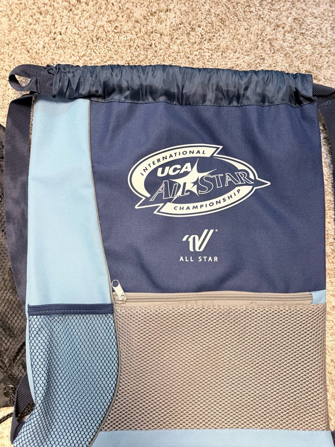 Varsity International UCA All Star Championship Drawstring Backpack 3