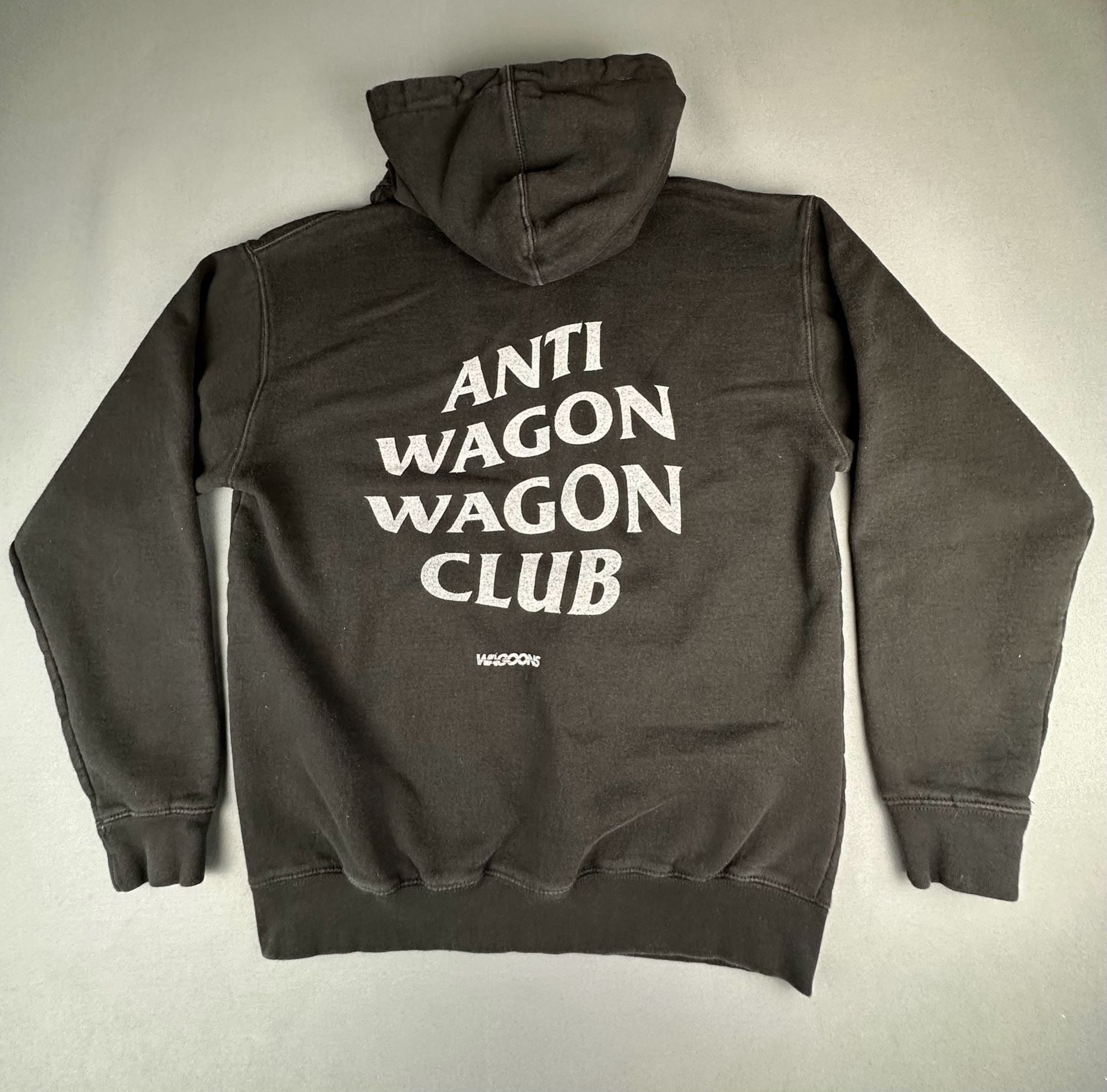 Welgoons Anti Wagon Wagon Club Hoodie Size M Black 3