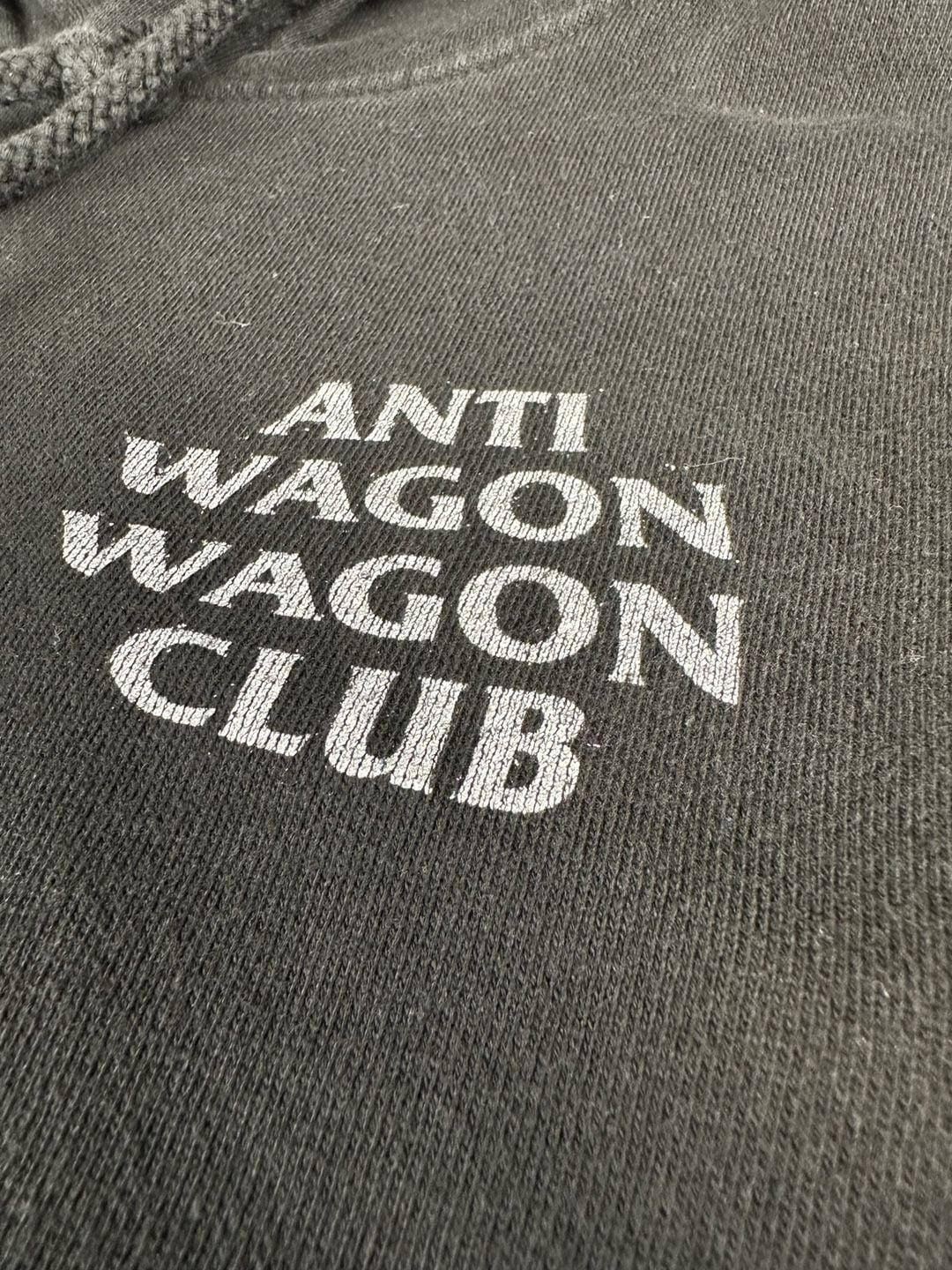 Welgoons Anti Wagon Wagon Club Hoodie Size M Black 4