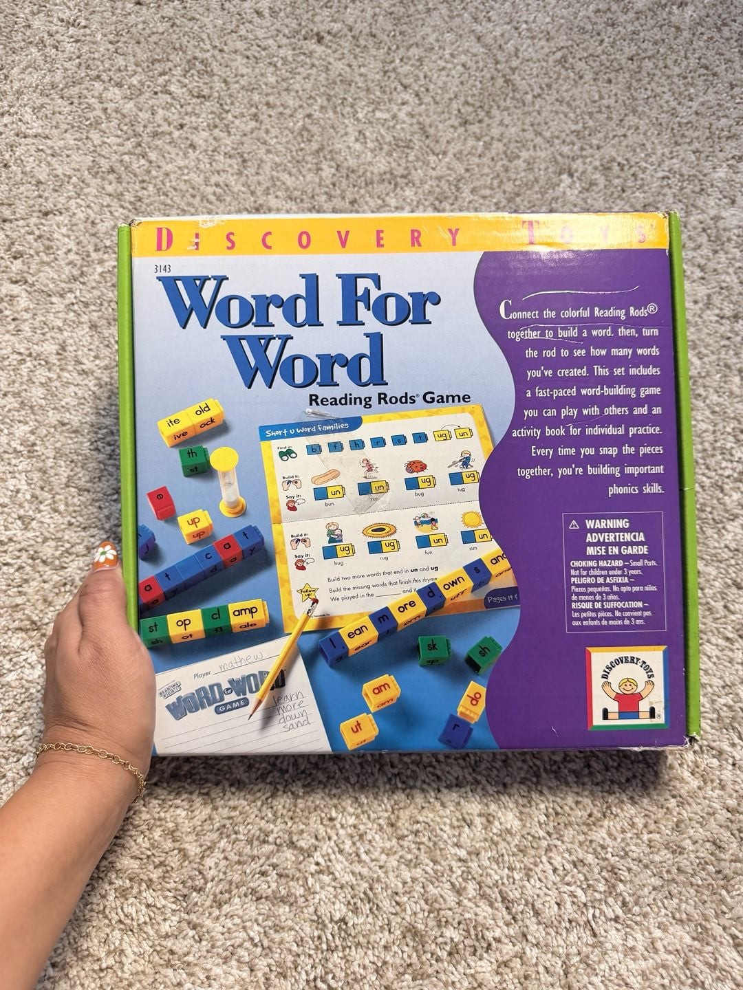 Discovery Toys Word For Word Reading Rods Game 1