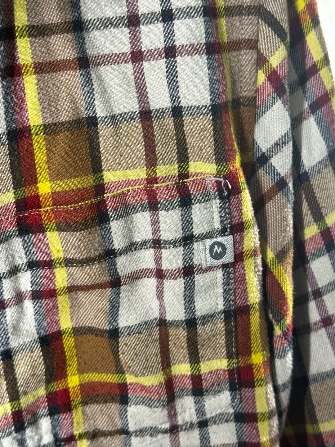 Marmot Plaid Flannel Button Down Shirt Size S Multi-Color Long Sleeve 5