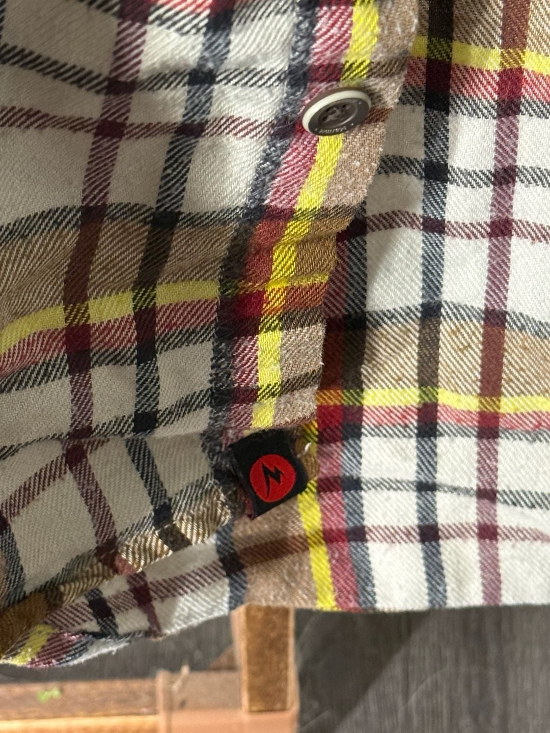 Marmot Plaid Flannel Button Down Shirt Size S Multi-Color Long Sleeve 6
